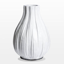 Load image into Gallery viewer, Large White Ceramic Vase - 14.25" Tall