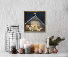 Load image into Gallery viewer, Holiday Nativity Manger Framed Canvas