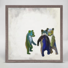 Load image into Gallery viewer, Little Dancing Bears Mini Framed Canvas - 6 x 6