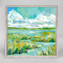 Load image into Gallery viewer, Marsh Blues Mini Framed Canvas - 6 x 6