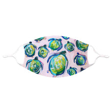 Load image into Gallery viewer, Sea Turtles on Pink Face Mask (S/M)