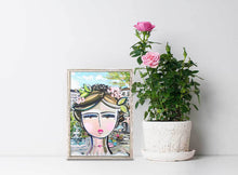 Load image into Gallery viewer, She is Fierce - City - Mini Framed Canvas