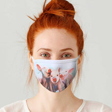 Load image into Gallery viewer, Three Little Piggies Face Mask (S/M)