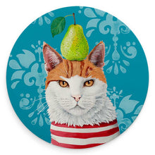 Load image into Gallery viewer, Tres Chic Cats Coaster Set
