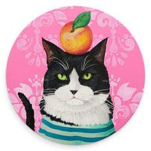 Load image into Gallery viewer, Tres Chic Cats Coaster Set