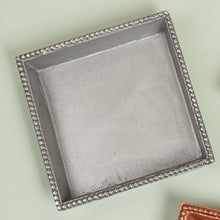 Load image into Gallery viewer, Silver Beaded Cocktail Napkin Holder
