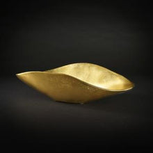 Load image into Gallery viewer, Gold Metal Oval Bowl
