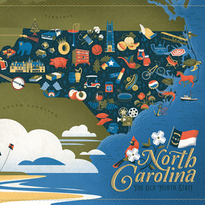 True South North Carolina Puzzle - 500 Pieces