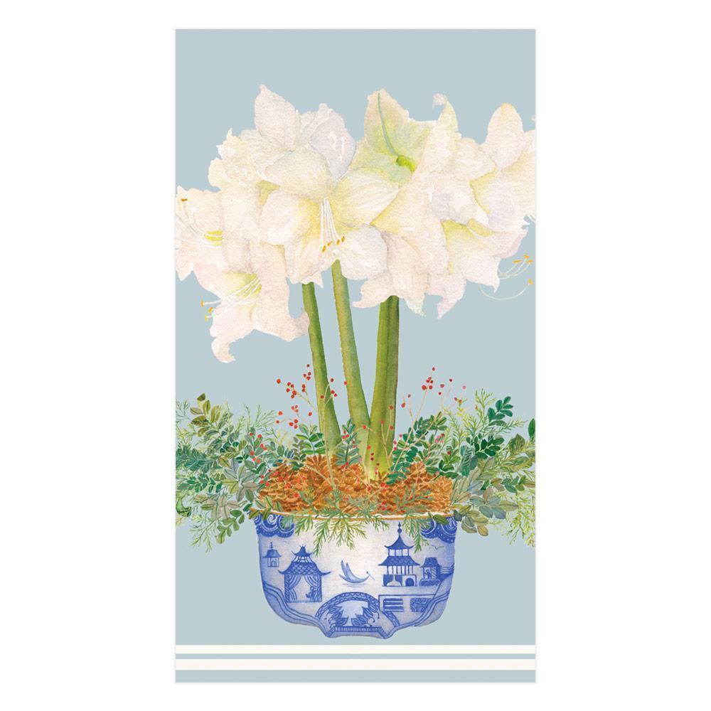 Potted Amaryllis Guest Towels