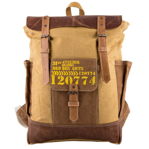 Jaxton -  Canvas/Leather Backpack