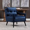 Load image into Gallery viewer, Blue Velvet Armchair
