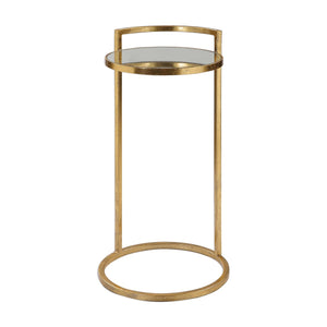 Gold Leaf Accent Table