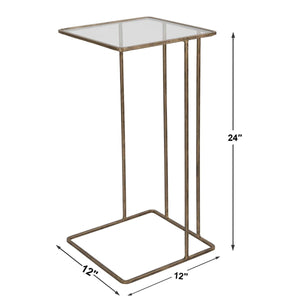 Gold Antique Accent Table