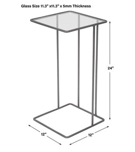 Pewter Accent Table