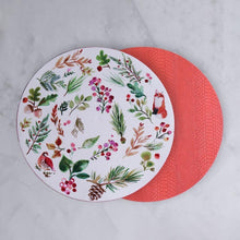 Load image into Gallery viewer, Happy Christmas Reversible 16&quot; Round Placemats - Set of 4
