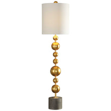 Load image into Gallery viewer, Contemporary Stacked Spun Metal Sphere Lamp
