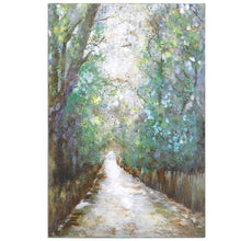 Load image into Gallery viewer, Hand Painted Tree-Lined Pathway Canvas
