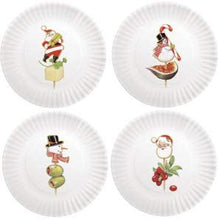 Load image into Gallery viewer, Holiday Melamine Plates - 4 in a Set
