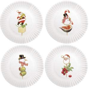 Holiday Melamine Plates - 4 in a Set