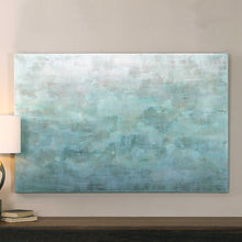 Load image into Gallery viewer, Hand Painted Canvas with Soothing Turquoise Tones
