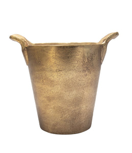 Sm. Alum. Ice Bucket Antique Brass