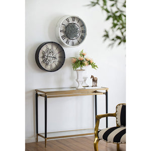 Modern Chic Gold & Black Console Table