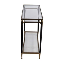 Load image into Gallery viewer, Modern Chic Gold &amp; Black Console Table
