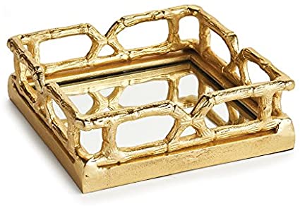 Bamboo Inspired Cocktail Napkin Tray