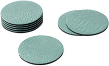 Load image into Gallery viewer, Caspari Round Snakeskin Felt-Backed Coasters in Mist - 8 Per Box
