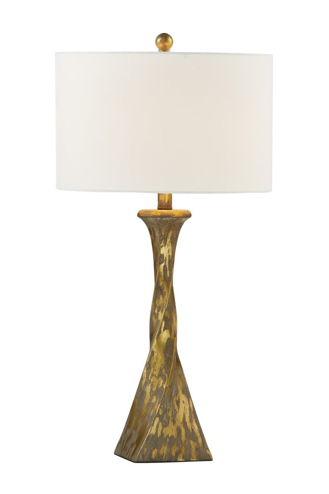 Distressed Gold Table Lamp