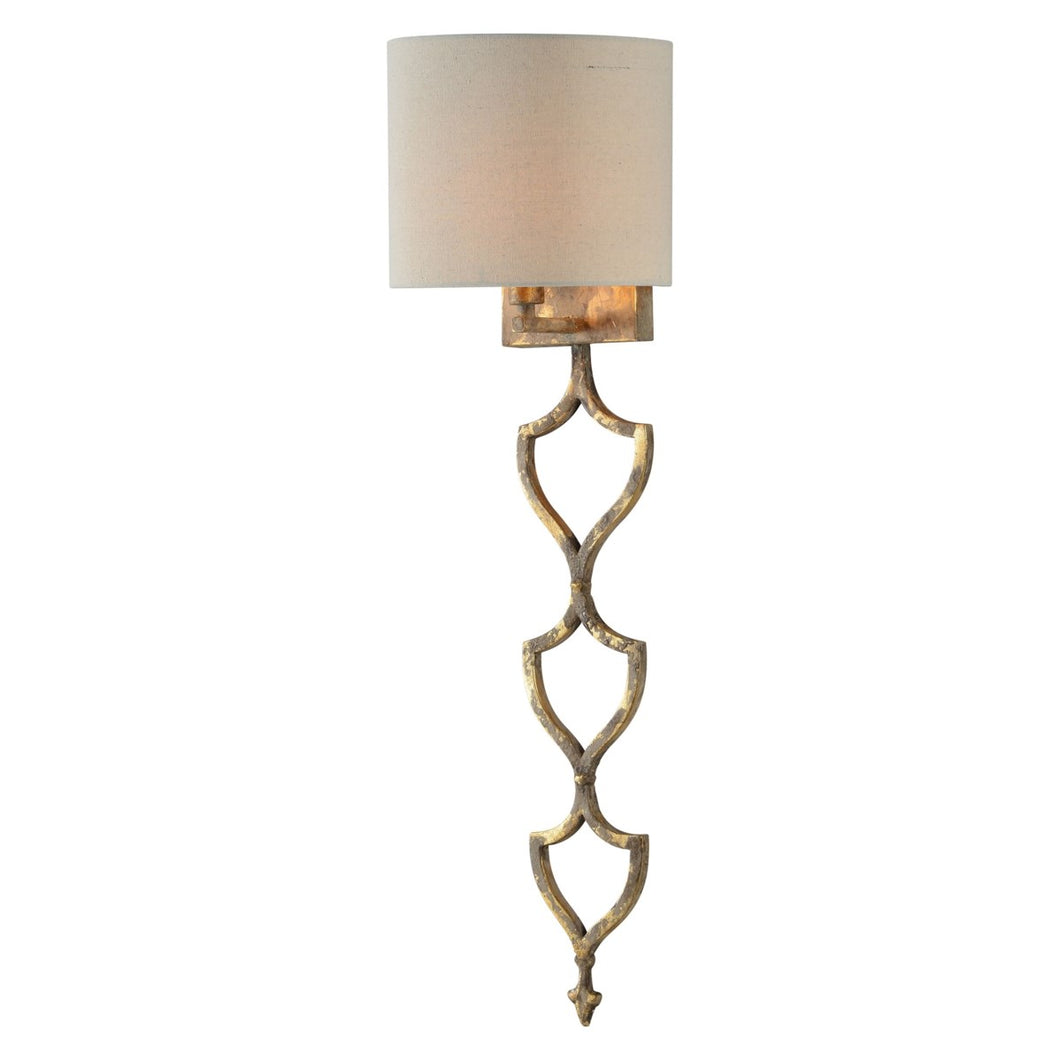 Gold Distressed Sconce