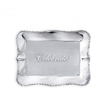Load image into Gallery viewer, Pearl Rectangular Engraved Tray - Celebrate!
