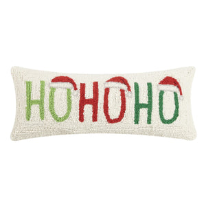 Christmas Ho Ho Ho Hook Lumbar Pillow - 20 x 8
