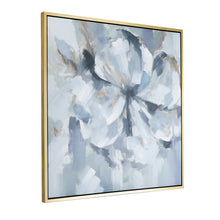 Load image into Gallery viewer, Blue &amp; Taupe Botanical Hand-Stretched Oil Painting
