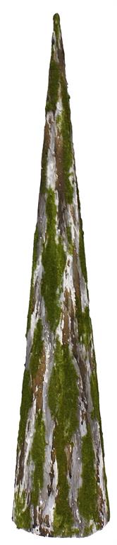 Flocked Birch Green Natural Cone Tree - 24