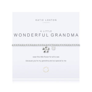 Katie Loxton "A Little Wonderful Grandma" Bracelet - Silver