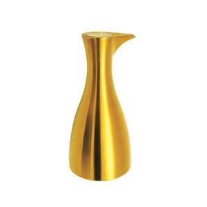 Olive Oil Cruet in Satin Gold with Pourer Stopper System