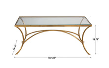 Load image into Gallery viewer, Hand Forged Iron Finish Coffee Table
