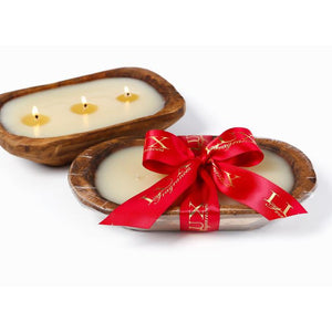 Lux Fragrances -3-Wick Candle in Dough Bowl