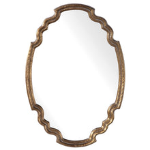 Load image into Gallery viewer, Gold Leaf Oval Mirror
