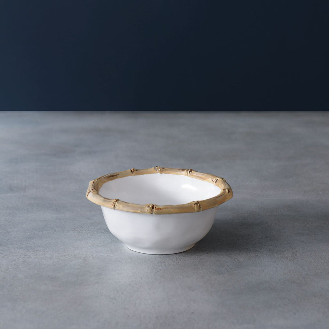 Beatriz Ball VIDA Bamboo Small Dip Bowl - White/Natural