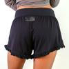 Load image into Gallery viewer, Faceplant Dreams - Bamboo Ruffle Shorts - Black
