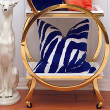 Load image into Gallery viewer, Blue Zebra Pillow
