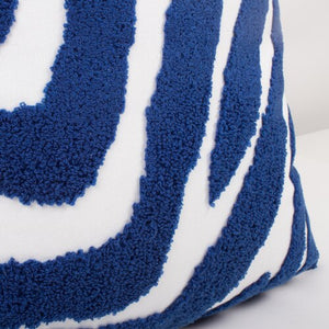 Blue Zebra Pillow