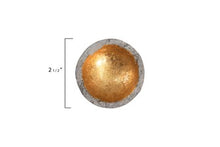 Load image into Gallery viewer, Round Decorative Cement Bowl w/ Gold Detail
