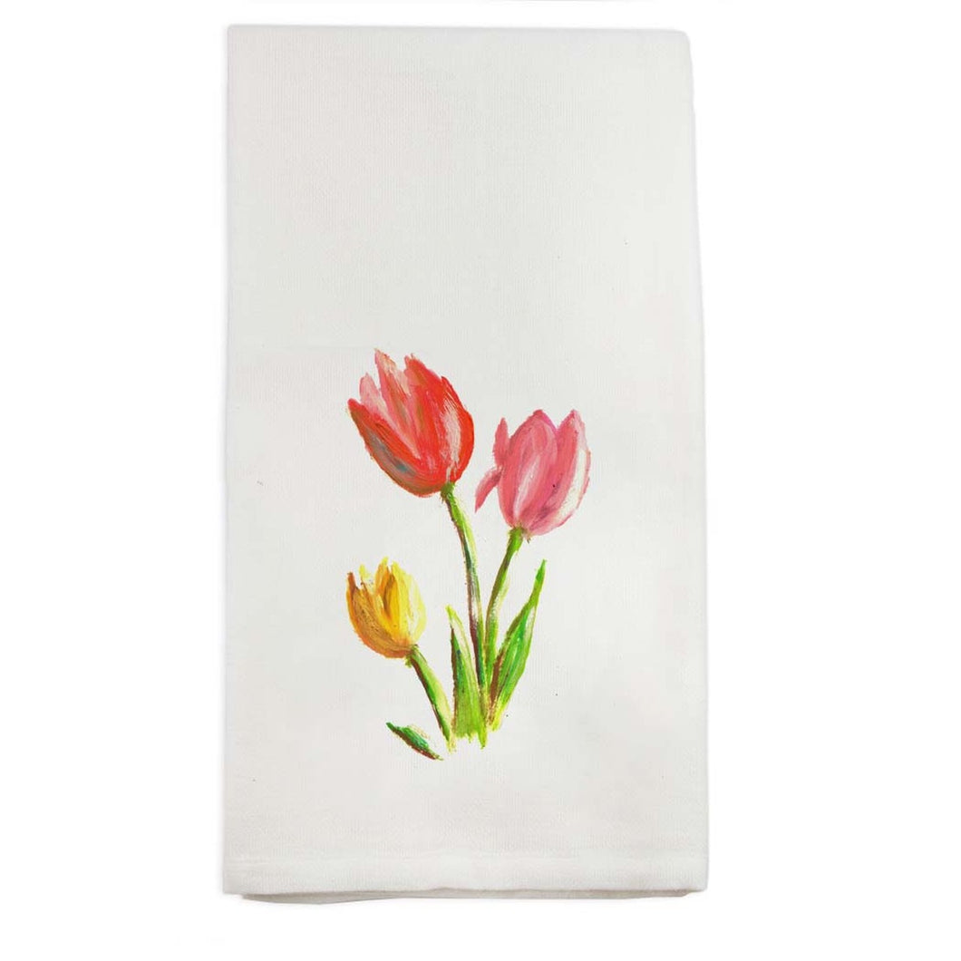 Tulips Tea Towel