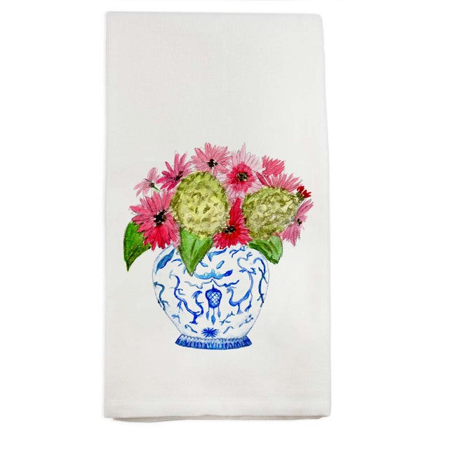 Ginger Jar Bouquet Tea Towel