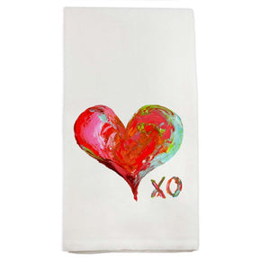 Colorful Heart with XOXO Dish Towel