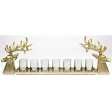 Gold Deer Head Candle Holder