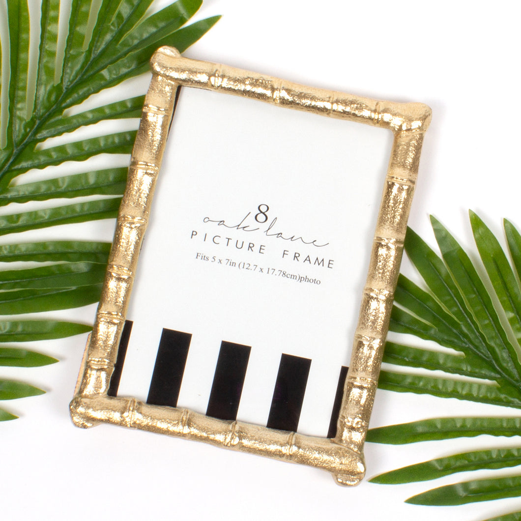 Gold Bamboo Picture Frame - 5 x 7